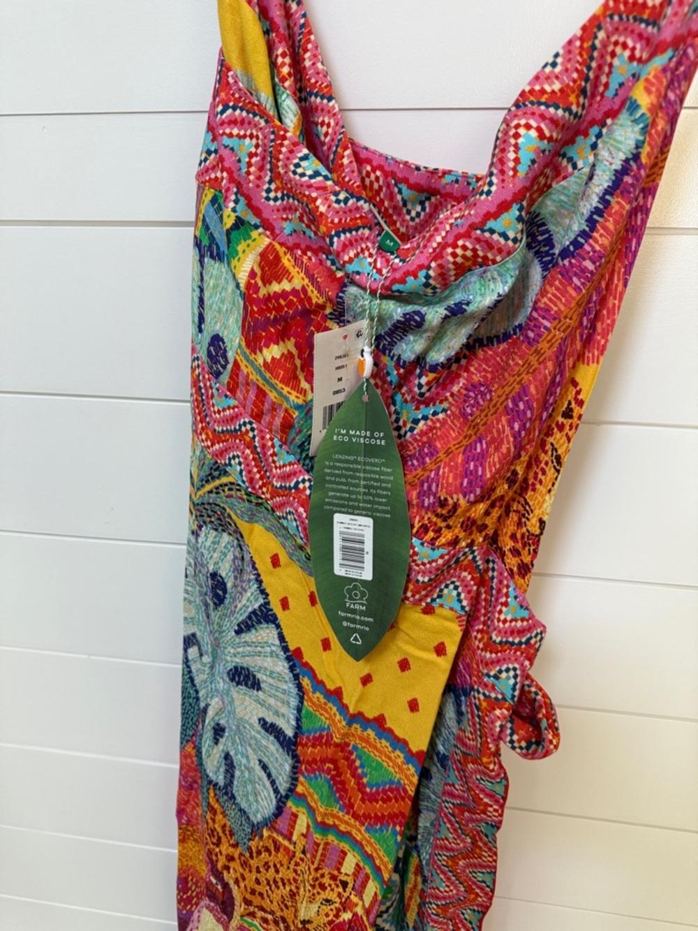 FARM Rio Multicolor Halter Tie-Waist Midi Dress - Picture 9 of 9